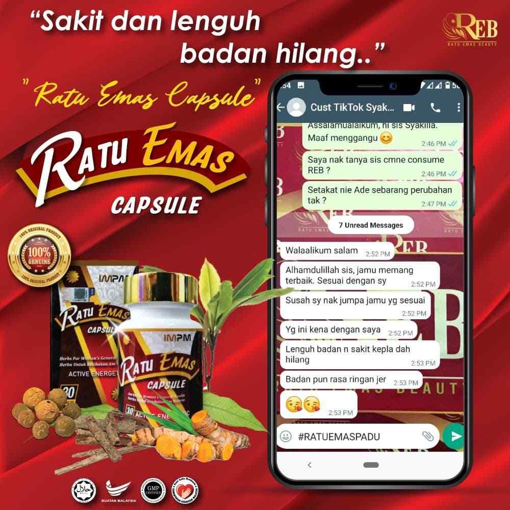 Jamu Ratu Emas by ReBEAUTY Bantu Pulihkan Kesihatan Dalaman Wanita