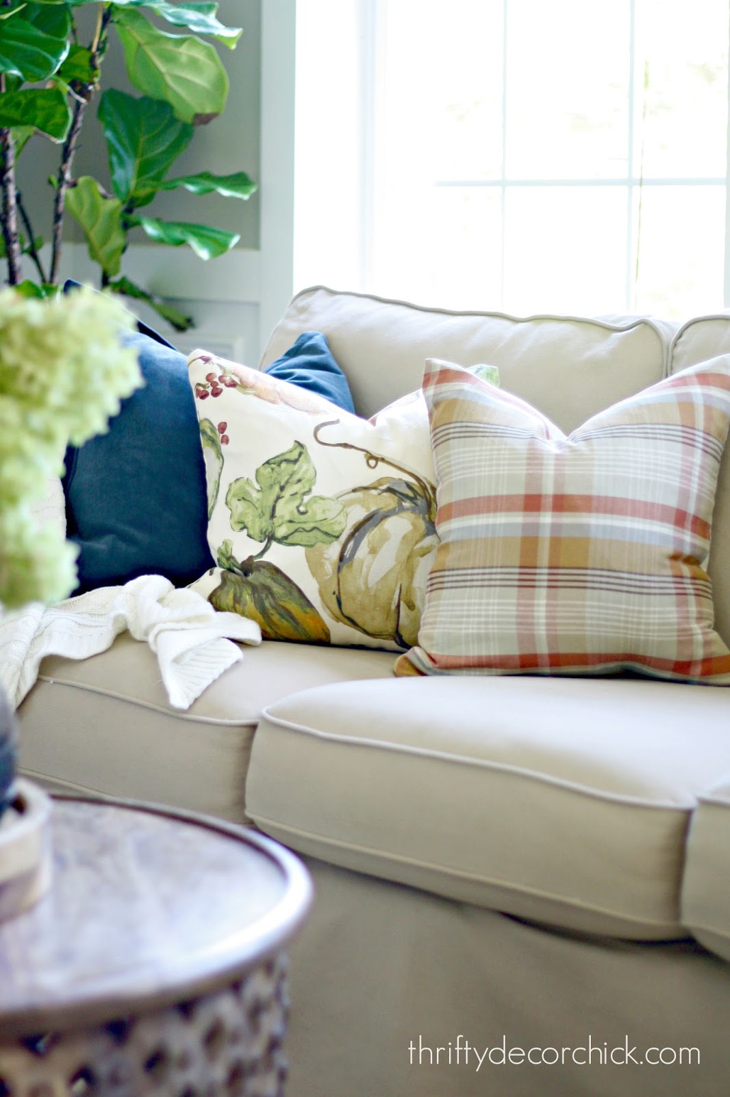 Seasonal Pottery Barn pillows for less