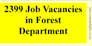 2399 Job Vacancies in Forest Department