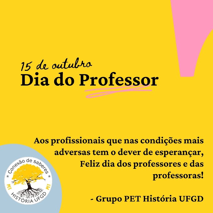 15 de outubro: dia do Professor