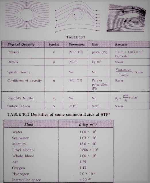 Mechanical Properties of Fluids Class 11 Notes Physics Chapter 10