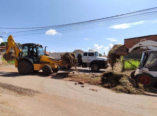 Barreiras: Bairro Santa Luzia recebe equipes de múltiplas ações de limpeza e sanitização