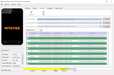 Cara Mengatasi Oppo A1K CPH1923 Bootloop via Flashtool