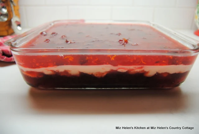 Retro Red Hot Cranberry Jello Salad at Miz Helen's Country Cottage