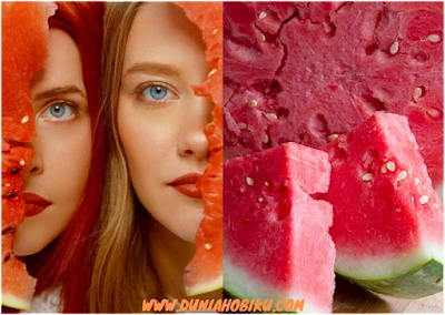 kulit semangka untuk pembersih make-up