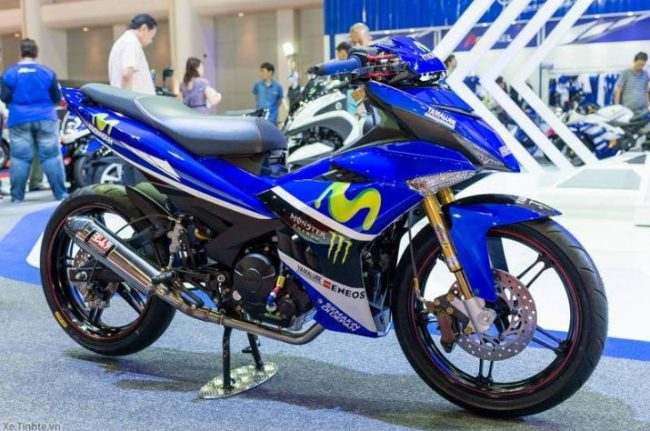 Modifikasi Jupiter MX Moto GP warna biru