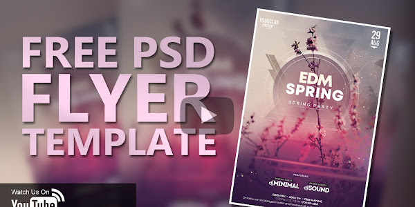 EDM Spring Free PSD Flyer Template