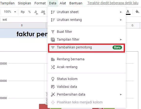 Cara Menggunakan Pemotong (Slicer) di Google Sheets-1