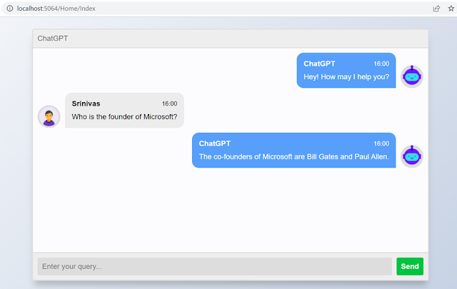 Chatbot User Interface