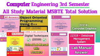 Computer Engineering 3rd Semester Study Material MSBTE Total Solution