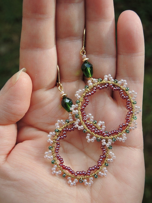 DIY oorbellen/earrings 'Genster'