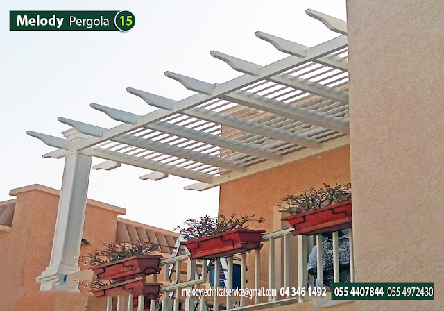 Balcony Pergolas in Dubai | Wooden Pergola Attached with Balcony in UAE