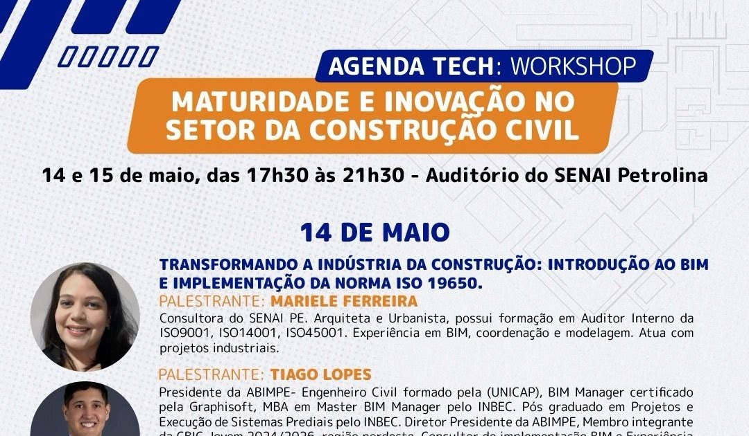 Taís Paranhos: Workshop do SENAI-PE vai capacitar conexões para o futuro da construção civil