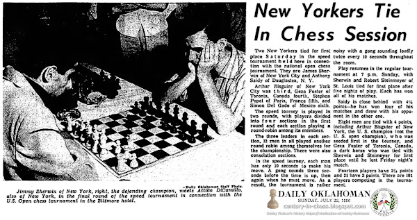 New Yorkers Tie In Chess Session