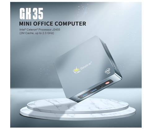 Beelink GK35 Windows 10 Pro Quad Core with Intel J3455 Mini PC