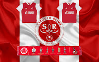 fond ecran drapeau stade de reims avec maillots