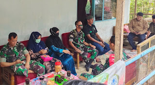 Dandim 1424 Sinjai Bersama Kapolsek Bulupoddo Hadir Melayat di Rumah Serka Suardi