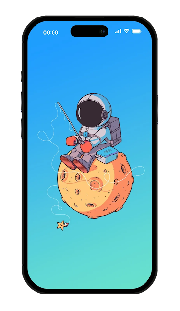 Cute Astronaut Wallpaper for iPhone