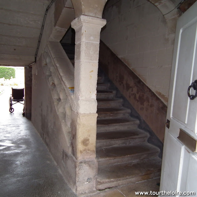 17C staircase, Indre et Loire, France. Photo by Loire Valley Time Travel.