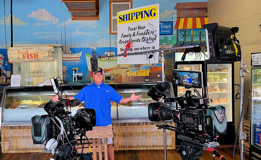 On Set at Wild Ocean Seafood Market