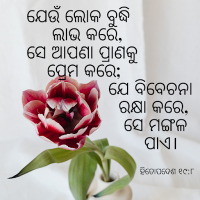 Proverb 19:8 in Odia, Bible Verses About Love in Odia