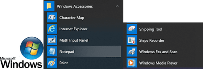 how to use windows accessories