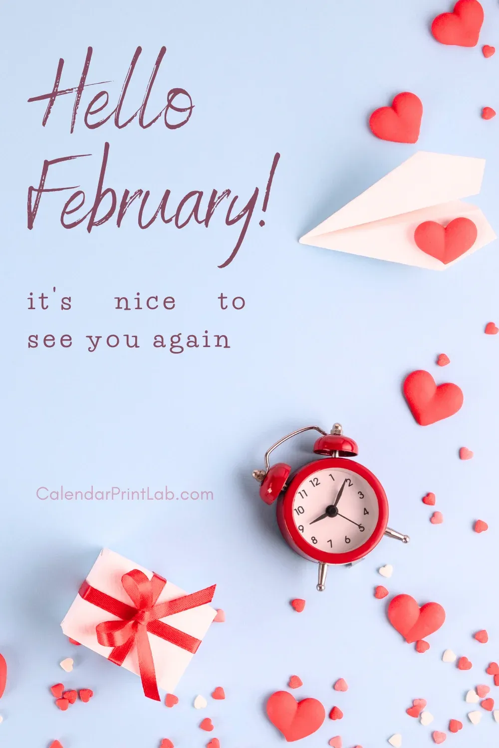 Hello February Status Image