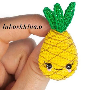 PATRON GRATIS PIÑA AMIGURUMI 47198 🍍