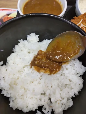 松のや『アジフライ定食カレー』