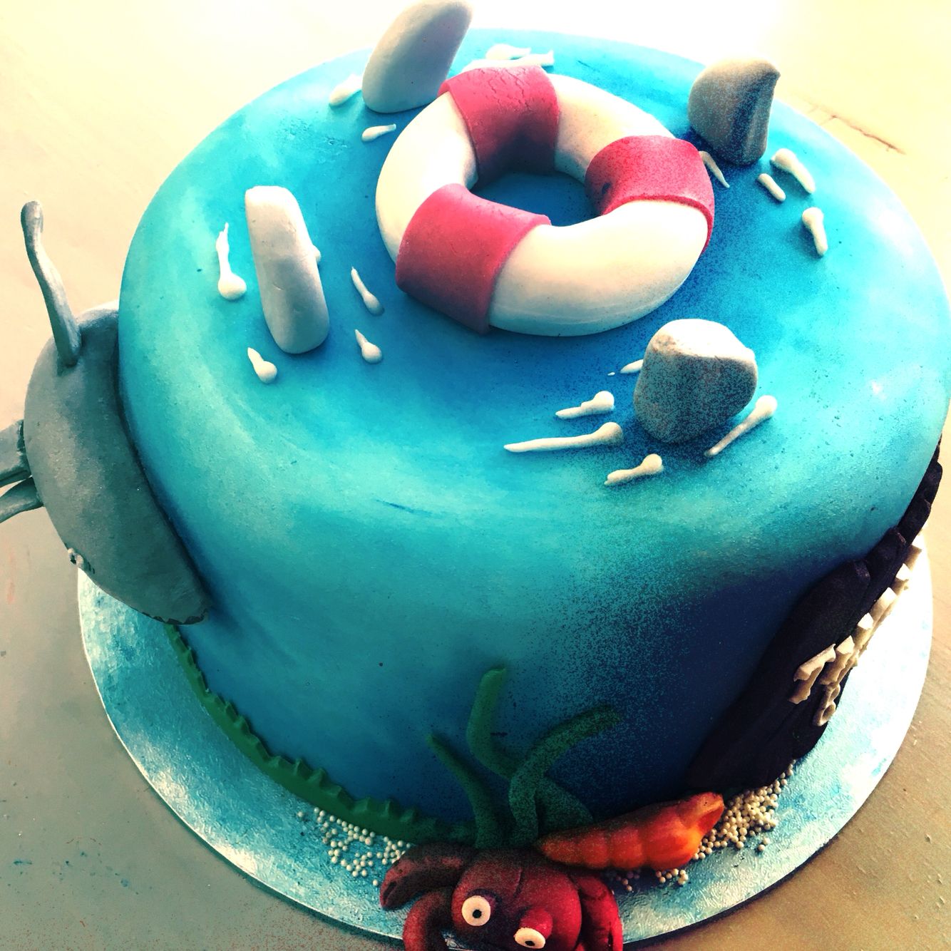 shark birthday cakes