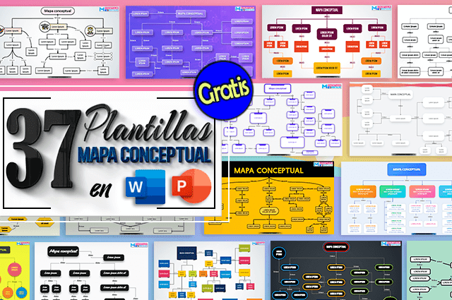 Nuevas Plantillas de mapas conceptuales en Word Y PowerPoint para descargar gratis