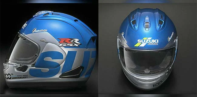 Helm edisi spesial 100 tahun suzuki