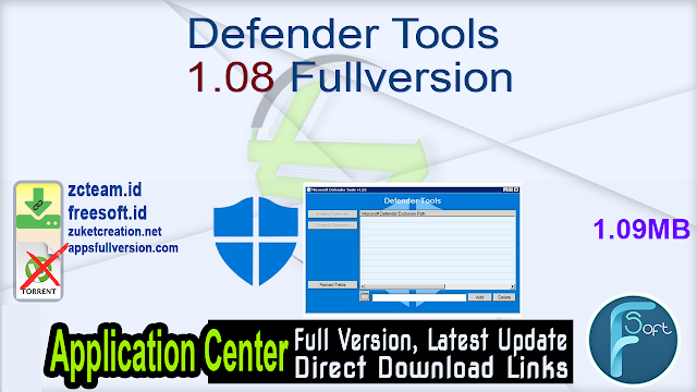 Defender Tools 1.08 Fullversion