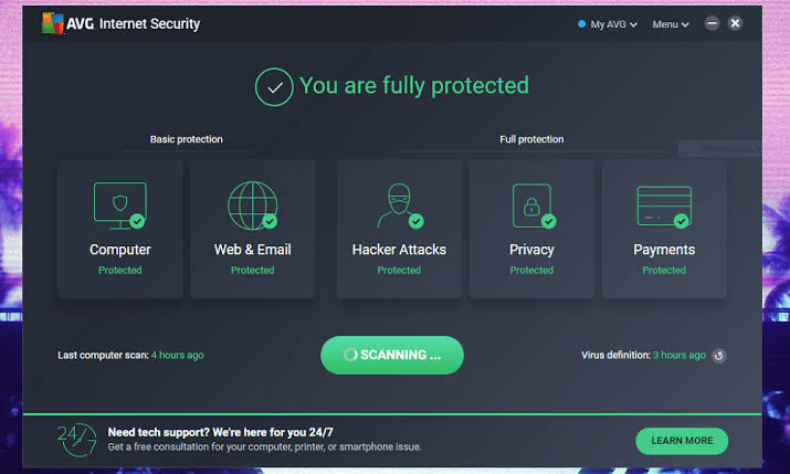 برنامج AVG AntiVirus