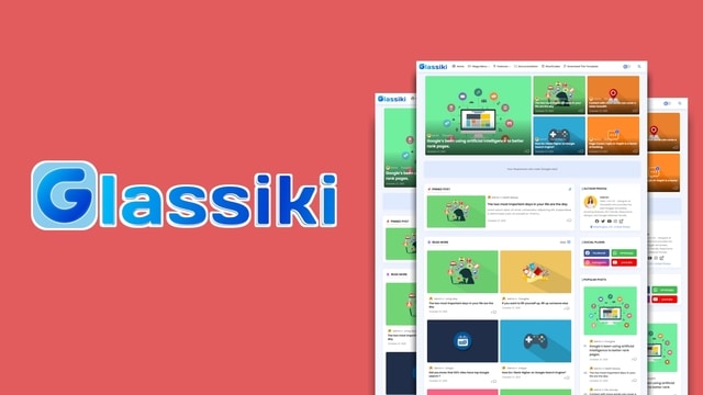 Download Glassiki Blogger Template Free