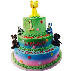 A cartoon cake from a baker