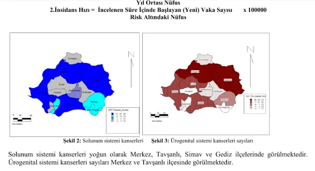 kütahya gediz kanser haritası