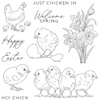 CTMH March Stamp Of The Month without thin cuts - Just Chicken In Stamp S2402