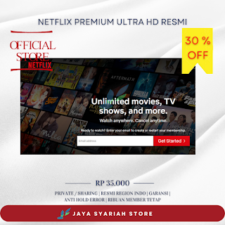 Netflix Premium 1 Bulan Resmi