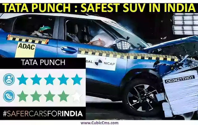 Tata Punch became the safest SUV in India by defeating XUV 300 in the Global NCAP Crash Test