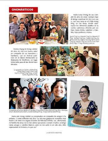 SALUDO POR MI CUMPLEAÑOS : EDICION DIGITAL REVISTA ORIENTAL 15 agosto -15 Setiembre 2023 -Año XCIII