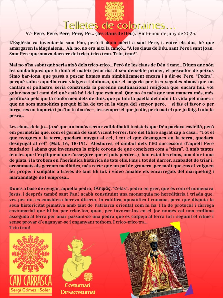 Telletes de coloraines - Costumari Desacostumat