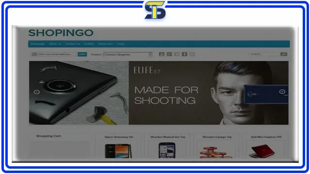 قالب بلوجر لبيع المنتجات Shopingo