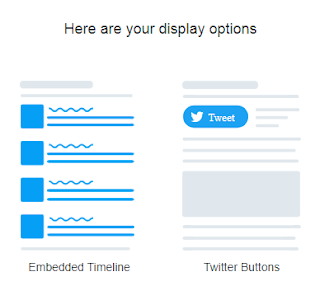 Two display options