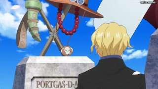 ワンピースアニメ ドレスローザ編 738話 サボ エース 墓参り | ONE PIECE Episode 738