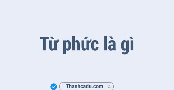 Từ phức là gì?