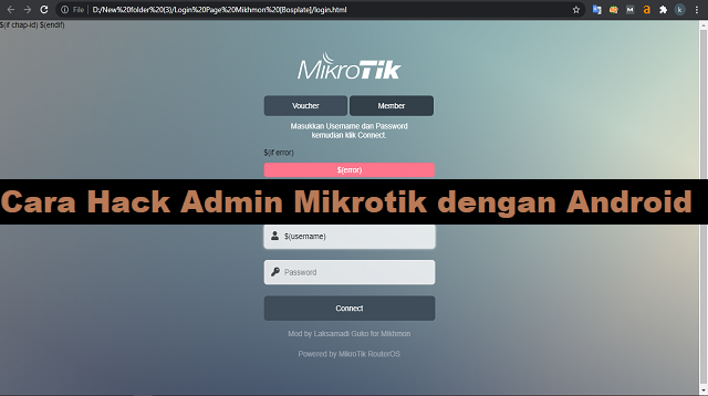 Cara Hack Admin Mikrotik dengan Android