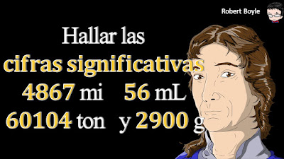 👉 Enunciado: Determine el número de cifras significativas en los siguientes valores: (a) 4867 mi (b) 56 mL (c) 60104 ton (d) 2900 g