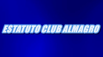 Estatuto de nuestro Club Almagro