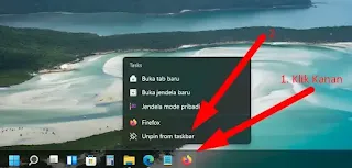 Cara Menampilkan/Menghilangkan Mozilla Firefox di Desktop dan Taskbar (Windows)